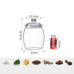 Clear Storage Jar For Dry Goods Snacks