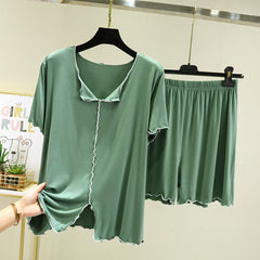 Thin Outer Wearable Pajamas Casual Two-piece Set