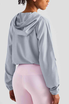 Half-Zip Hooded Sports Top